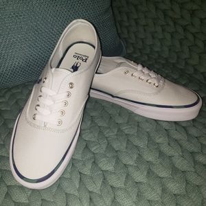 Polo Ralph Lauren mens canvas sneakers.